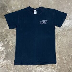 Vintage 90s DTMJ T-Shirt Size Small‎ Black It Is What It Is Bar Alcohol Logo